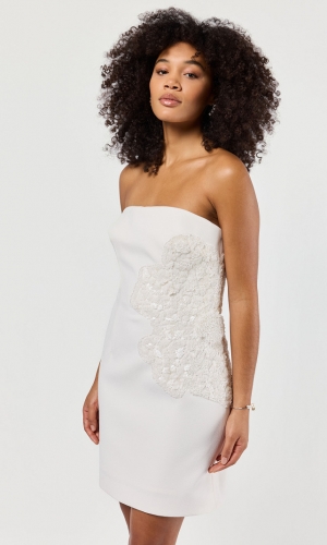Minikjole Gem Zinnia ivory | bridalstore.dk