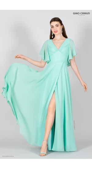 Mint fest kjole i chiffon Mint fest kjole i chiffon