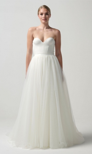 Nederdel Crystal AB ivory | bridalstore.dk