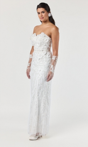 Nederdel Gem Roxy ivory | bridalstore.dk