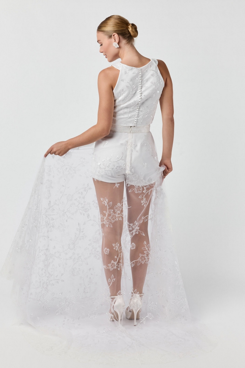 Nederdel Olivia ivory | bridalstore.dk