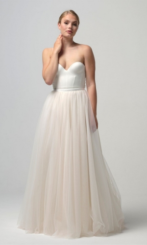 Nederdel Pearls ivory/blush | bridalstore.dk