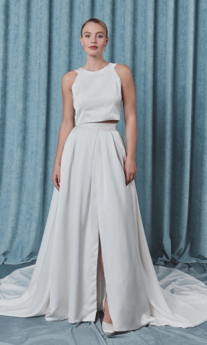 Nederdel Satin Gem Lucia ivory | bridalstore.dk