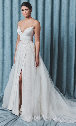 Nederdel Sequins ivory | bridalstore.dk