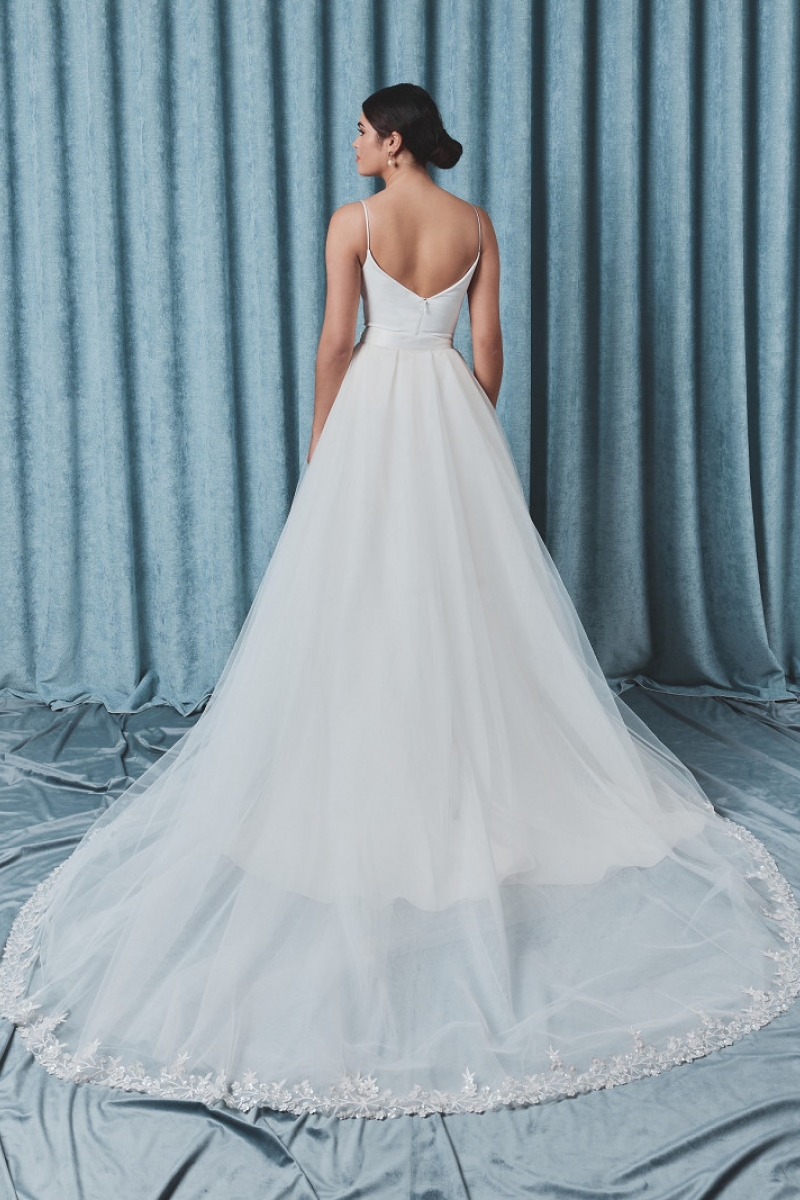 Nederdel Sequins ivory | bridalstore.dk
