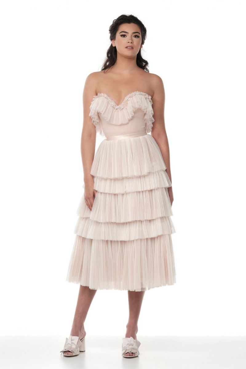 Nederdel short ivory | bridalstore.dk