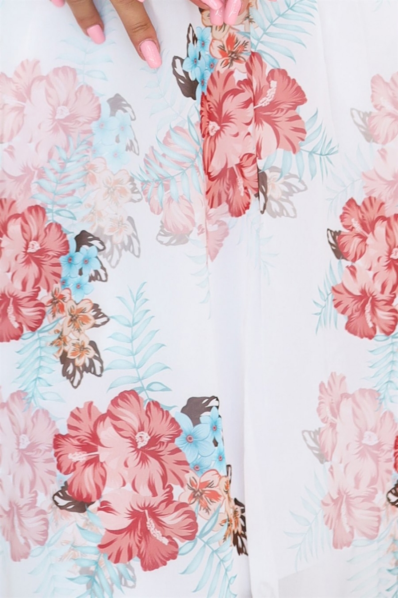 FRANCES chiffon midikjole i malwy