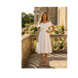 Kort brudekjole retro vintage stil 