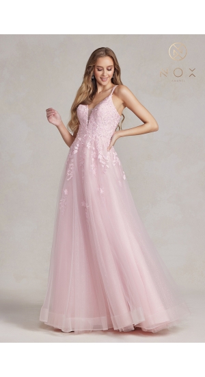Galla /prom blush eller lilla festkjole med strop eller er det en brudekjole Galla /prom blush eller lilla festkjole med strop eller er det en brudekjole