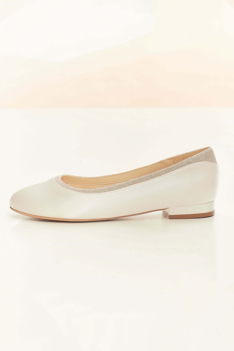 Flad brudesko ROMY | bridalstore.dk