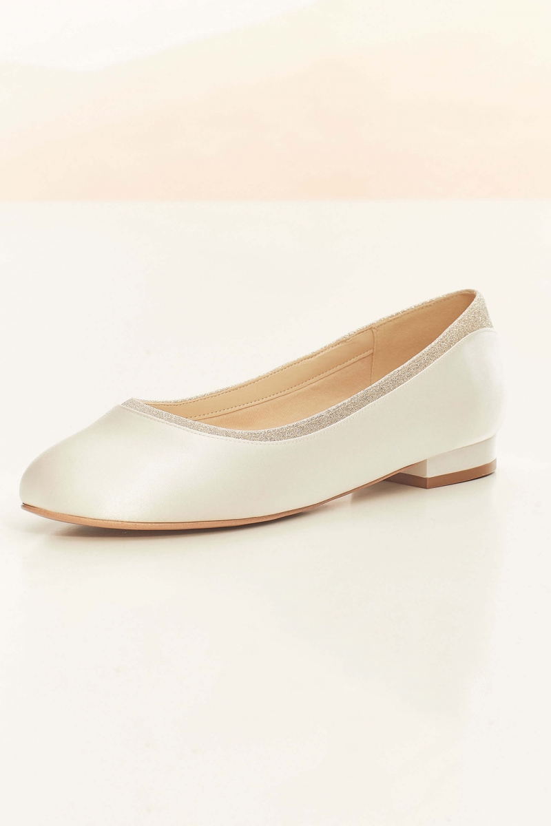 Flad brudesko ROMY | bridalstore.dk