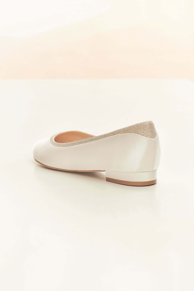 Flad brudesko ROMY | bridalstore.dk