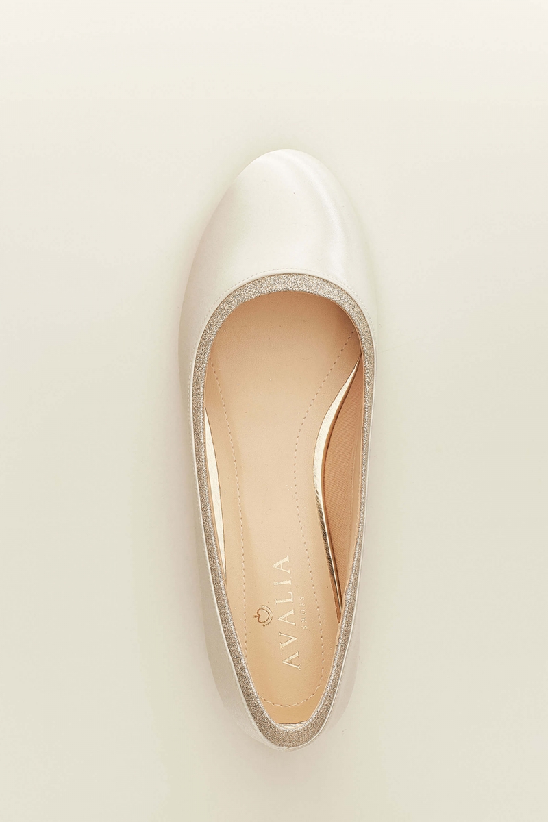 Flad brudesko ROMY | bridalstore.dk