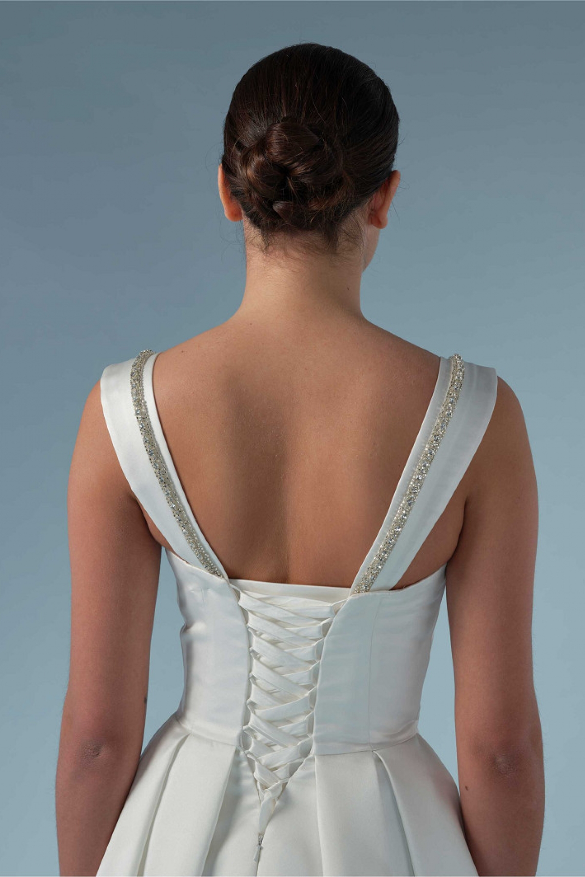 Skulderstropper Strass 2pcs ivory/silver | bridalstore.dk