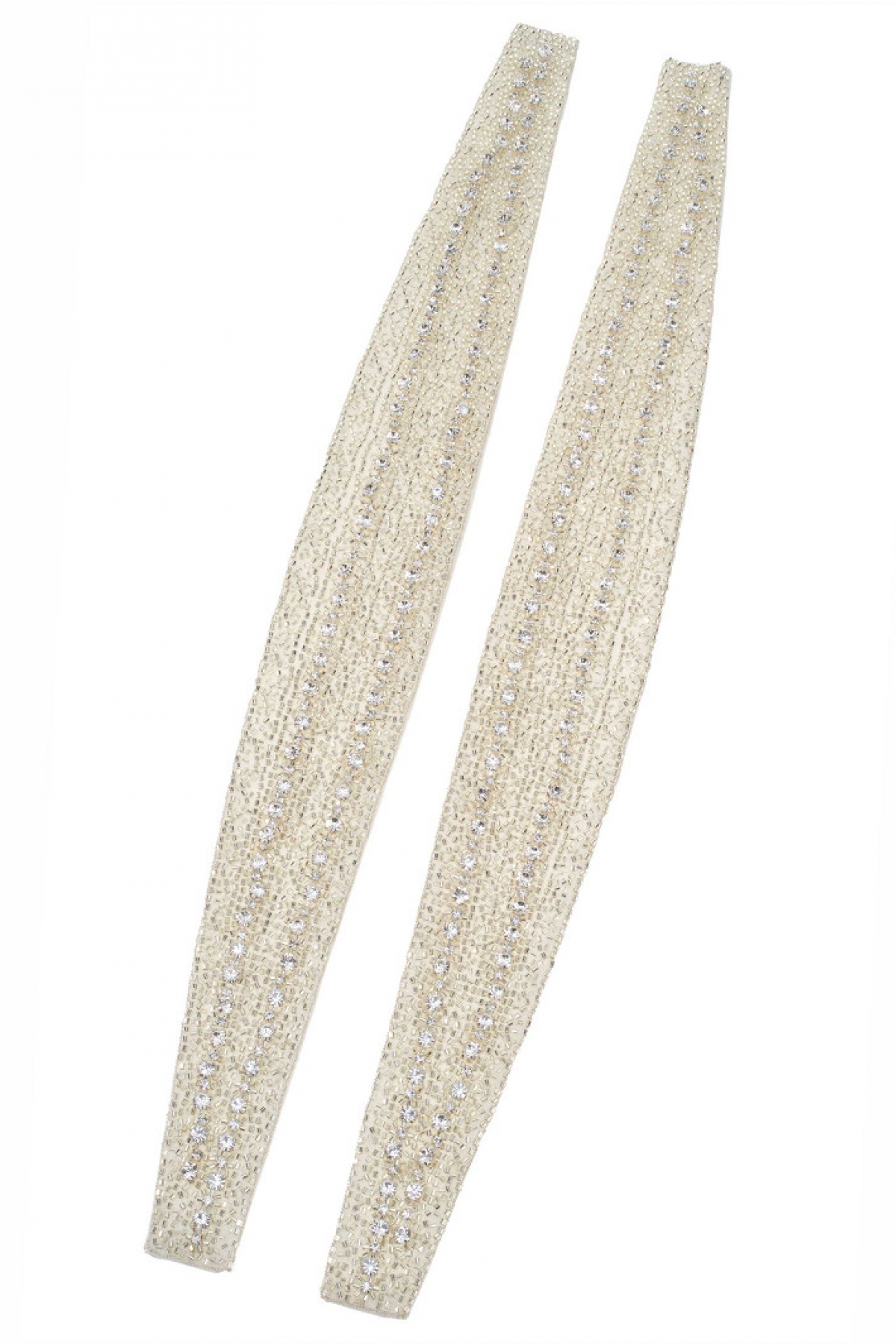 Skulderstropper Strass 2pcs sølv | bridalstore.dk
