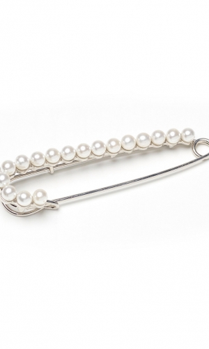 Slæbeholder Pearls sølv | bridalstore.dk