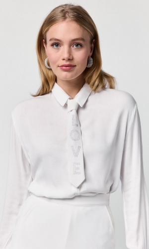 Slips Crêpe Gem Love ivory | bridalstore.dk