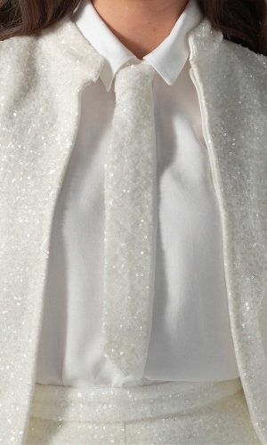 Slips Sequins Gem Mica ivory | bridalstore.dk