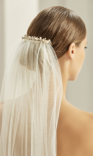 Slørclips med perler og krystaller | bridalstore.dk