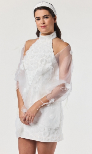 Stola Gem Poppy ivory | bridalstore.dk