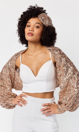 Stola Sequins bronze | bridalstore.dk