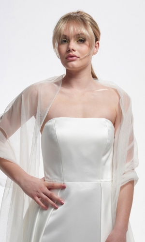 Stola Tulle ivory | bridalstore.dk
