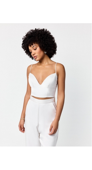 Studenter silke top med strop