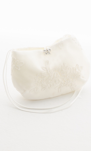 Brudetaske T8 med krystal-sommerfugl | bridalstore.dk