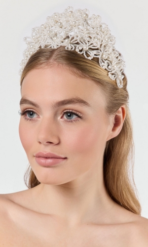 Tiara Pearls ivory | bridalstore.dk