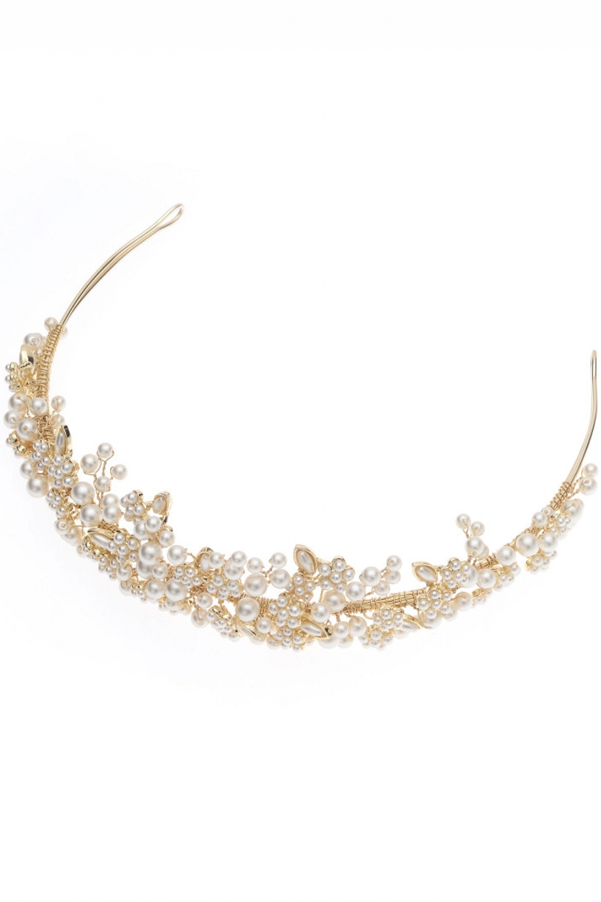 Tiara Pearls ivory/gold | bridalstore.dk