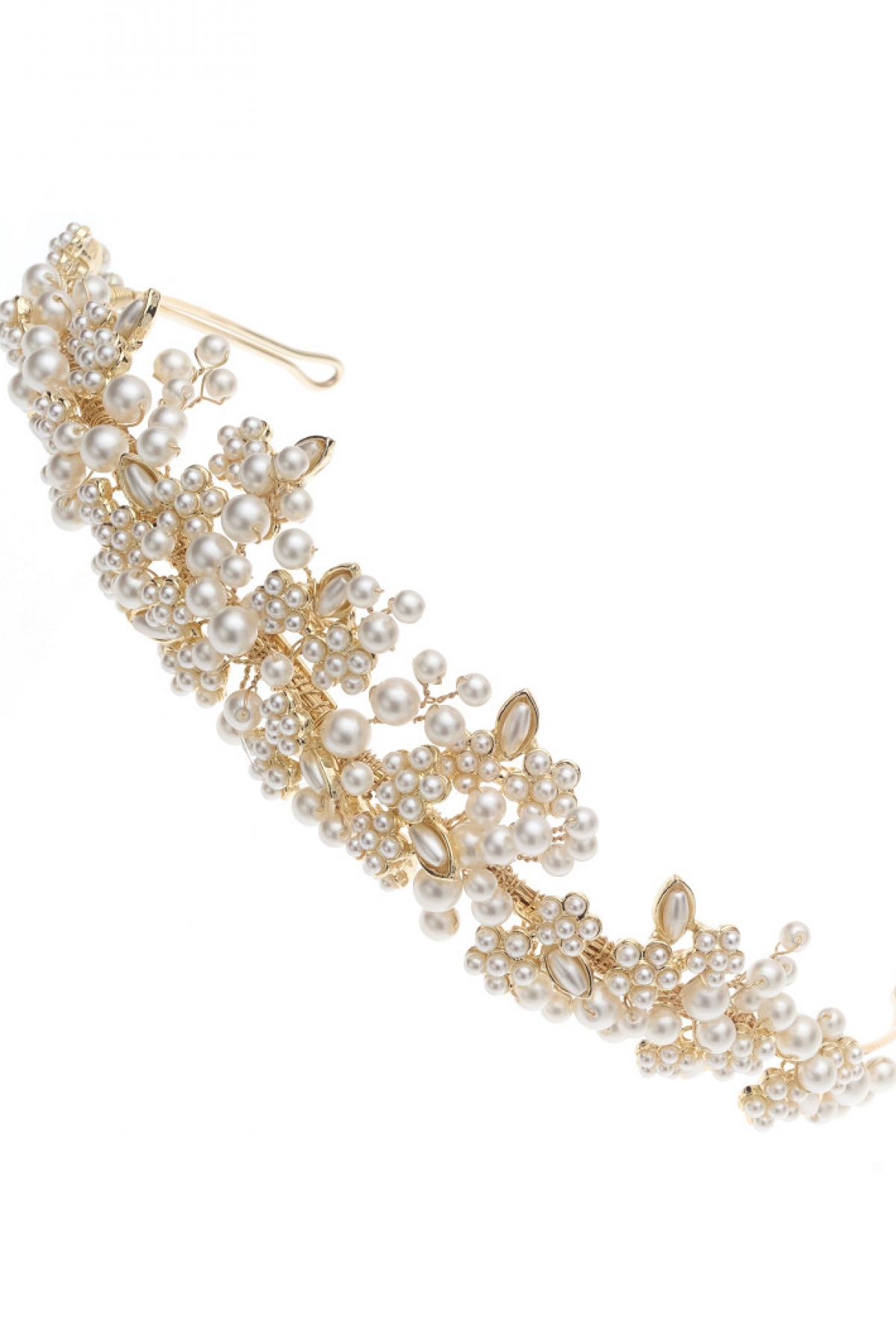 Tiara Pearls ivory/gold | bridalstore.dk