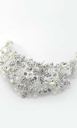 Tiara sølv | bridalstore.dk