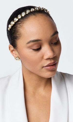 Tiara Strass guld | bridalstore.dk