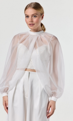 Top Organza ivory | bridalstore.dk