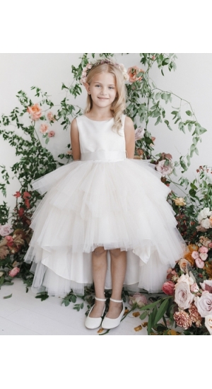 Børne kjole kort lang i flere størrelser