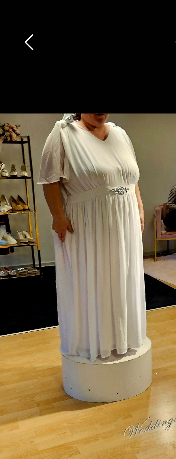Hvid tunika i plus size