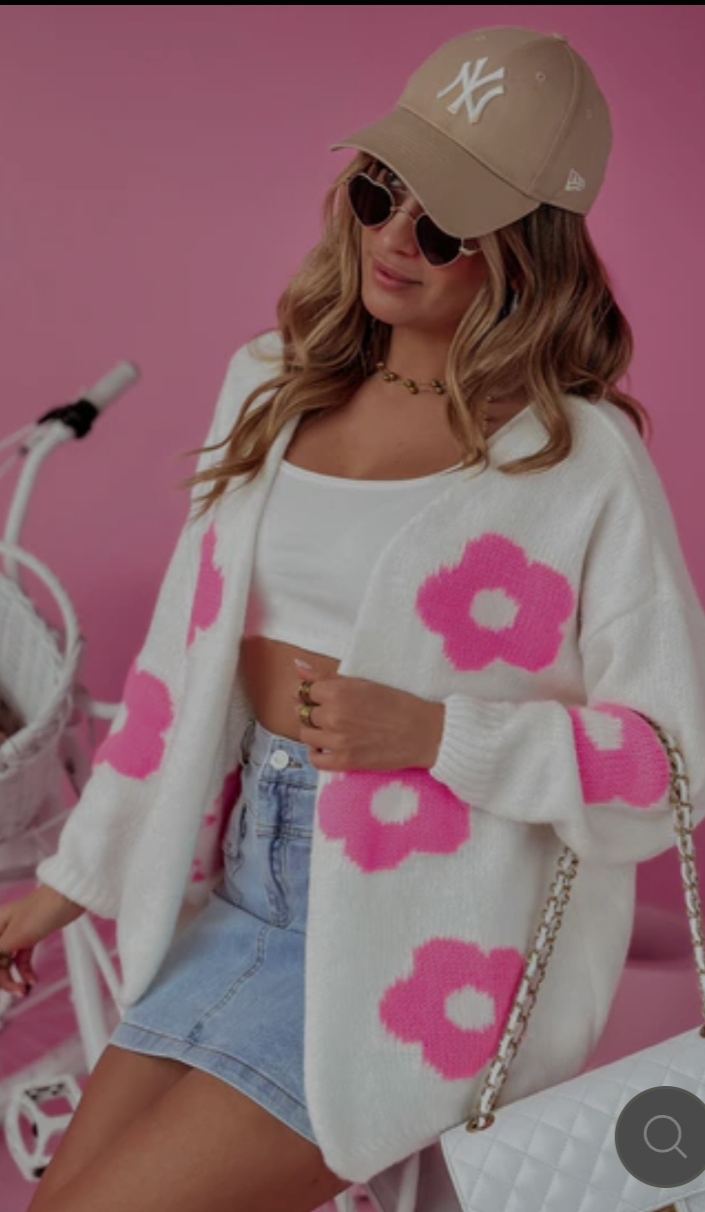 Ellie blomster trøje cardigan