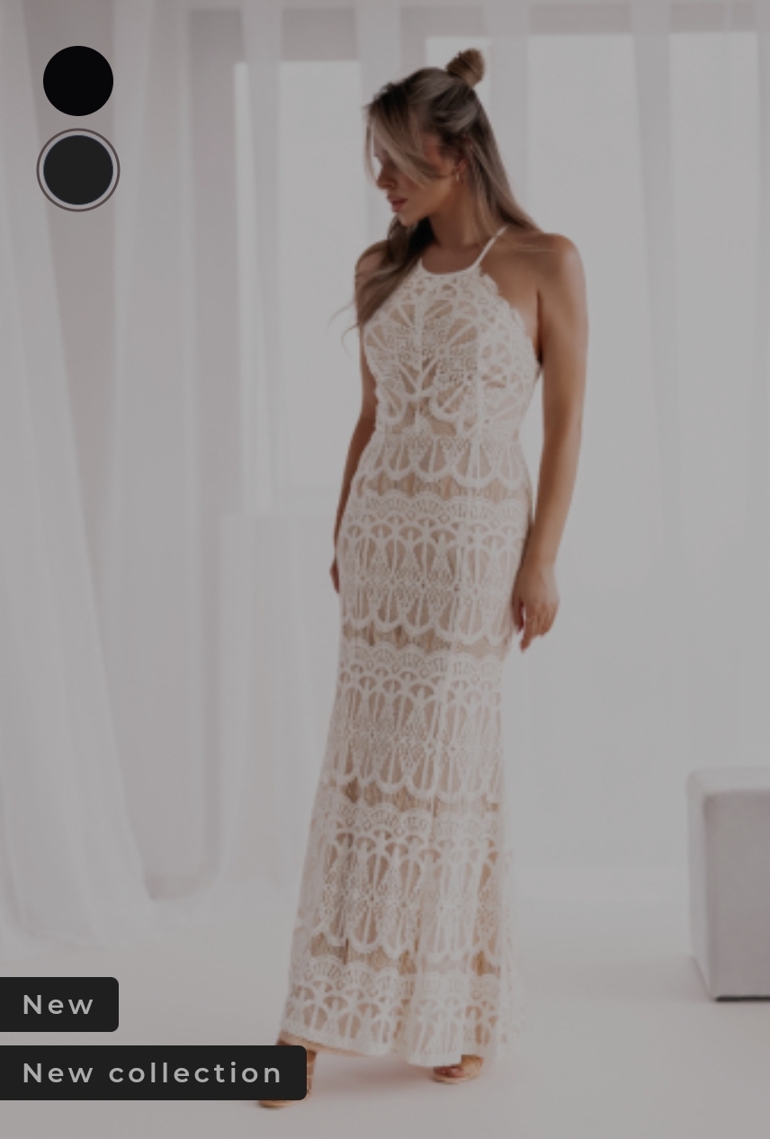 Long lace dress brudekjole