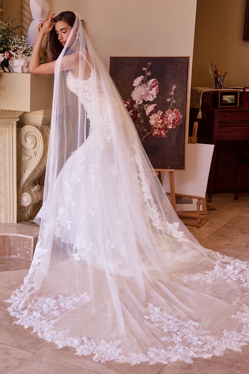 Brudeslør V010 | bridalstore.dk