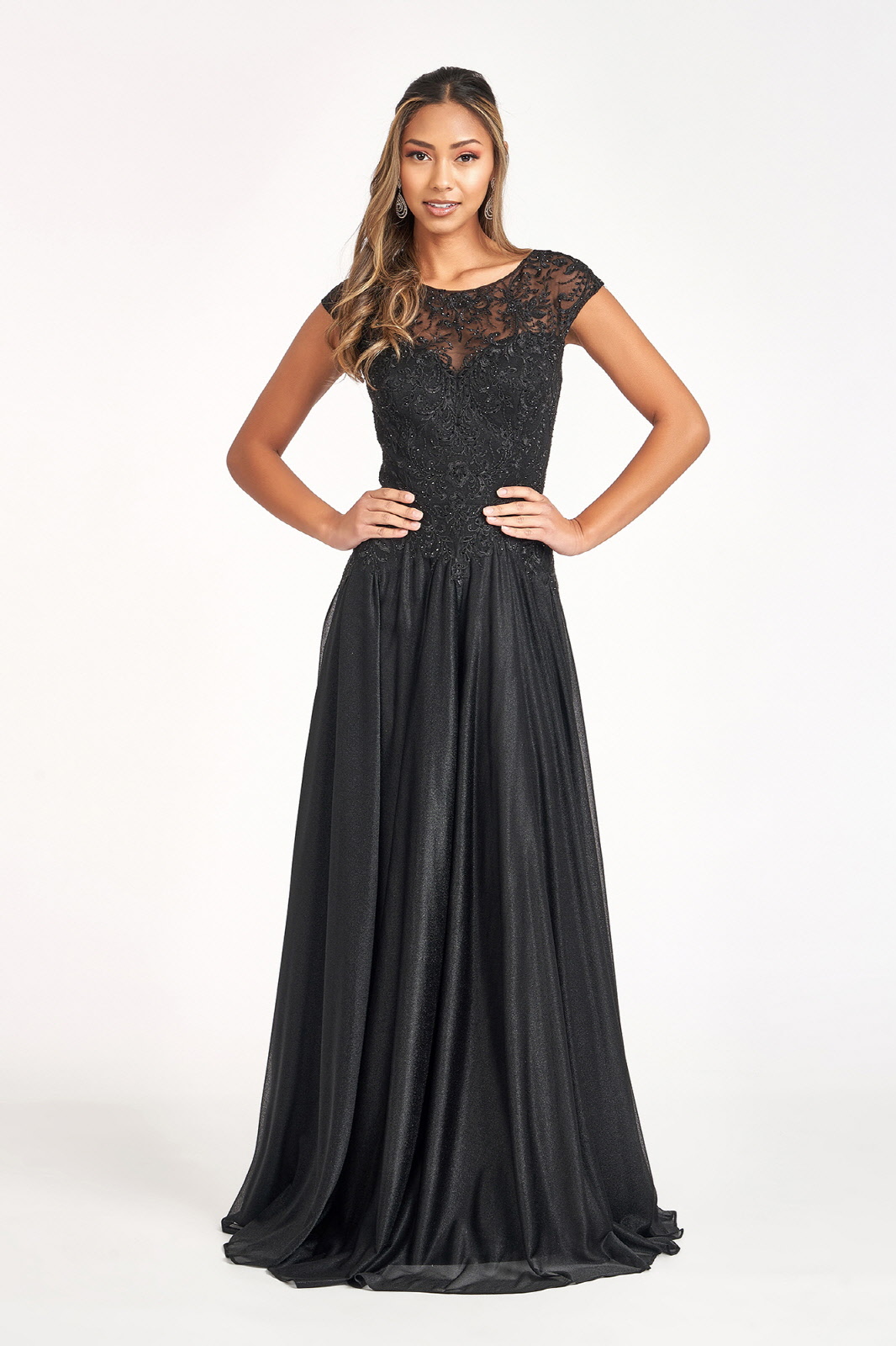 gl3068 fest kjole dansk butik sort