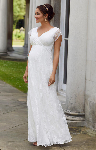 Graviditets brudekjole Eden lang | bridalstore.dk