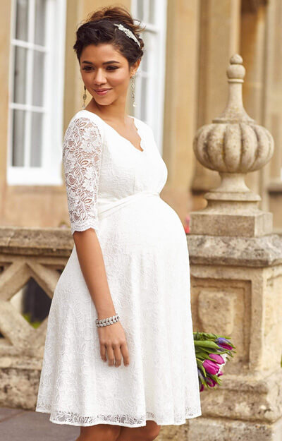 Graviditets brudekjole Noelle kort | bridalstore.dk