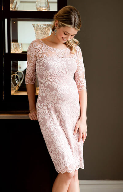 Graviditets festkjole Amelia vintage rosa | bridalstore.dk