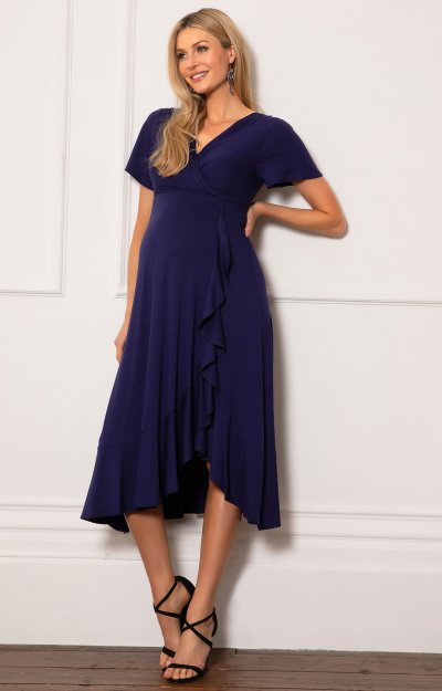 Graviditets festkjole Waterfall mørkeblå | bridalstore.dk