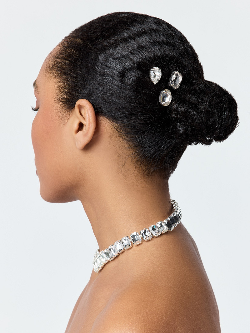 Hårnåle Strass (3 pcs) sølv | bridalstore.dk