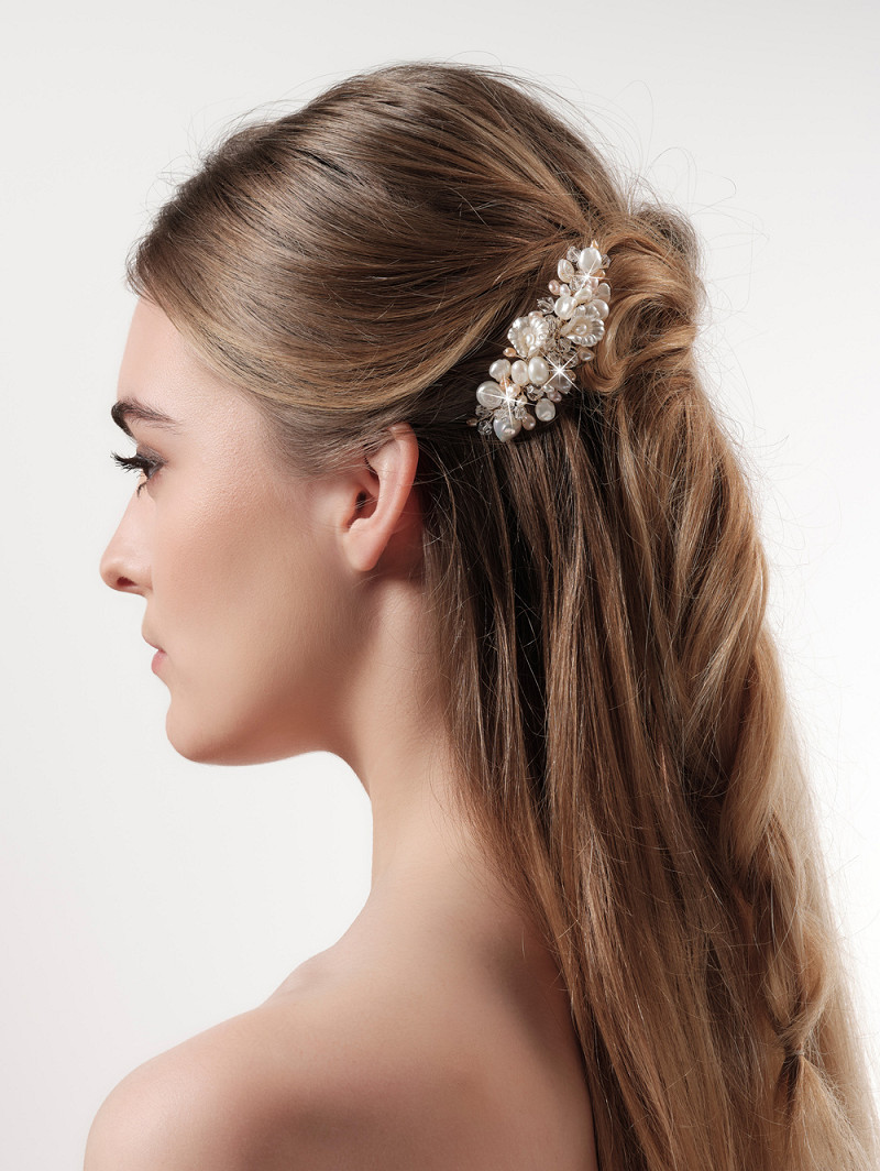 Hårsmykke ivory/champagne | bridalstore.dk