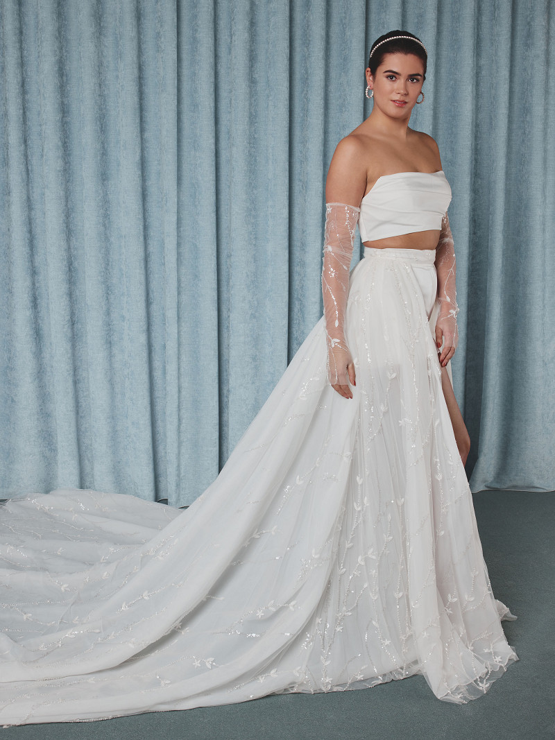 Nederdel Embroidered ivory | bridalstore.dk