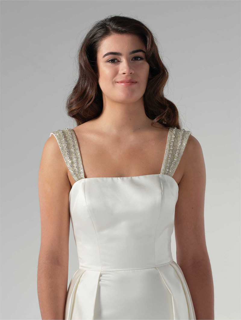 Skulderstropper Strass 2pcs sølv | bridalstore.dk