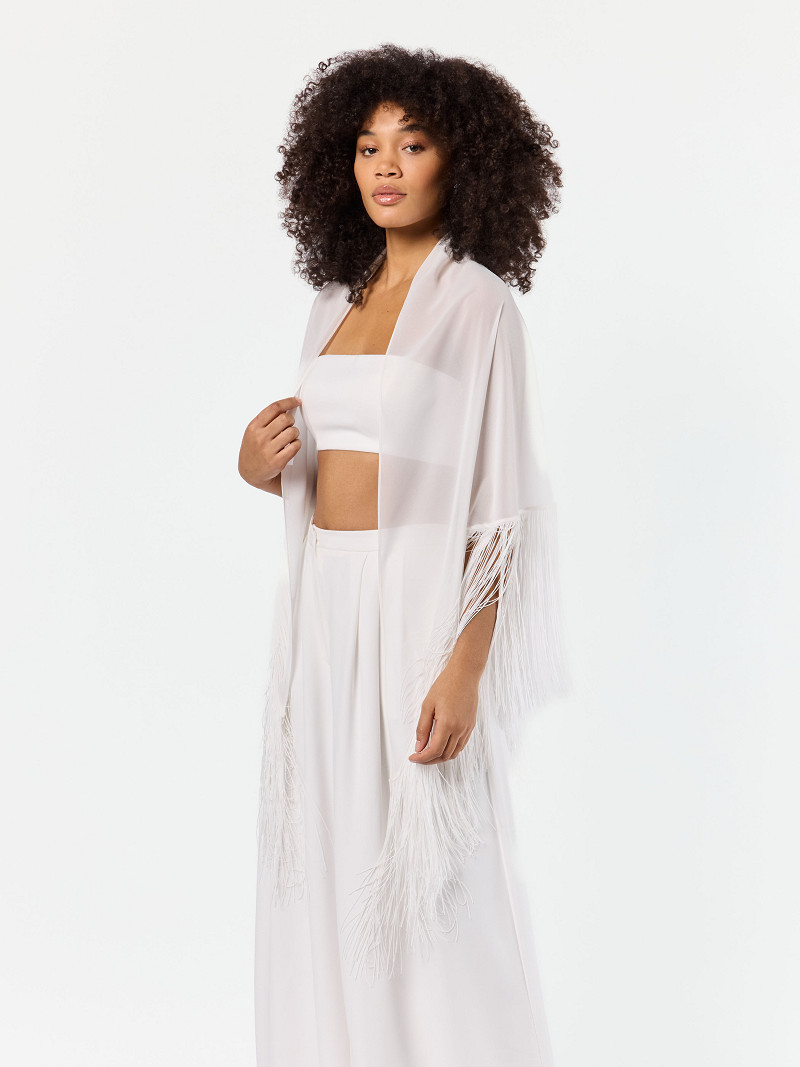Stola Chiffon ivory | bridalstore.dk